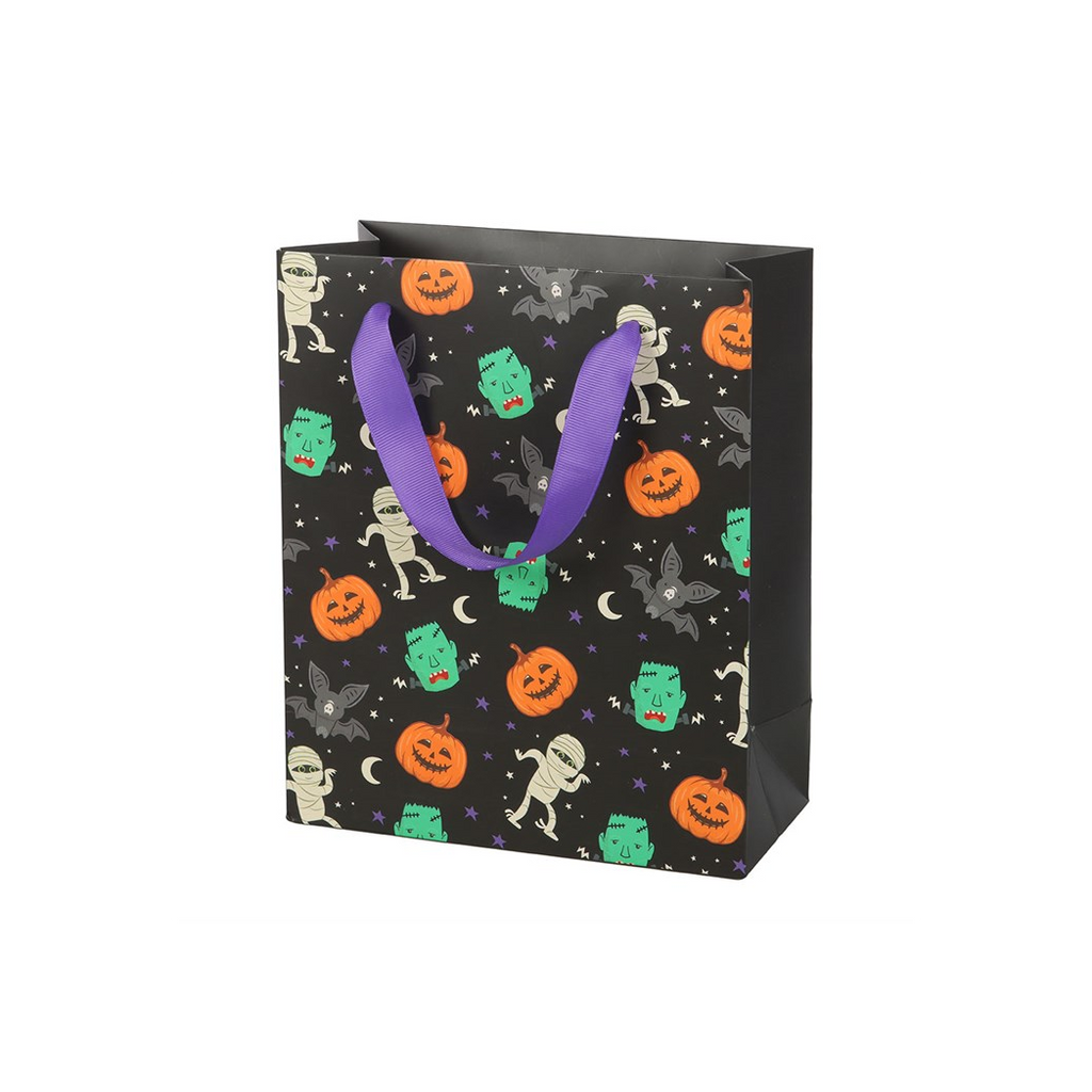 23cm Medium Monster Mash Print Gift Bag