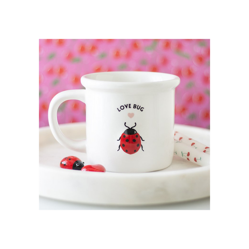 Love Bug Mug with 3D Ladybird