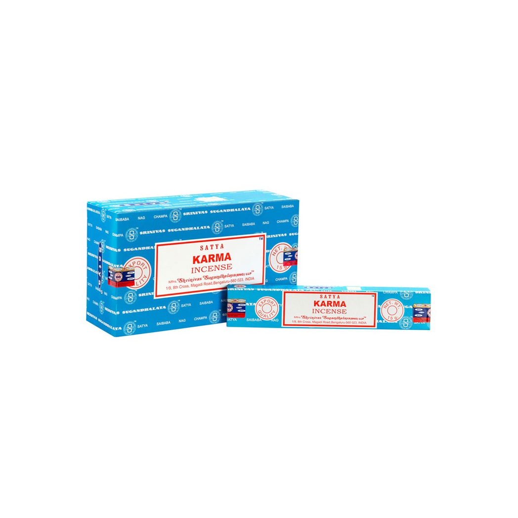 Set of 12 Karma Incense Sticks by Satya (12/50)
