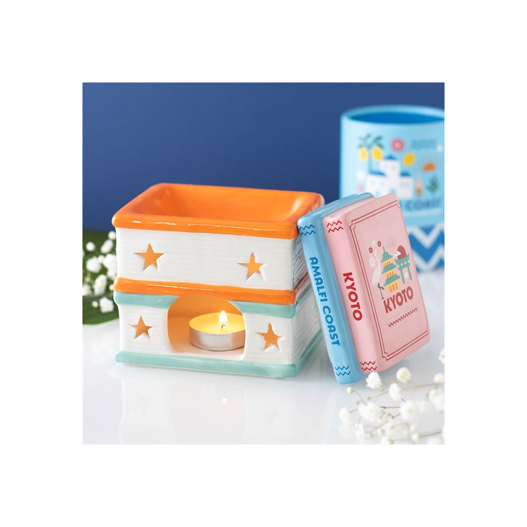 Travel Book Stack Oil Burner and Wax Warmer