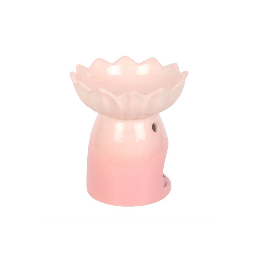 Pink Water Lily Oil Burner and Wax Warmer