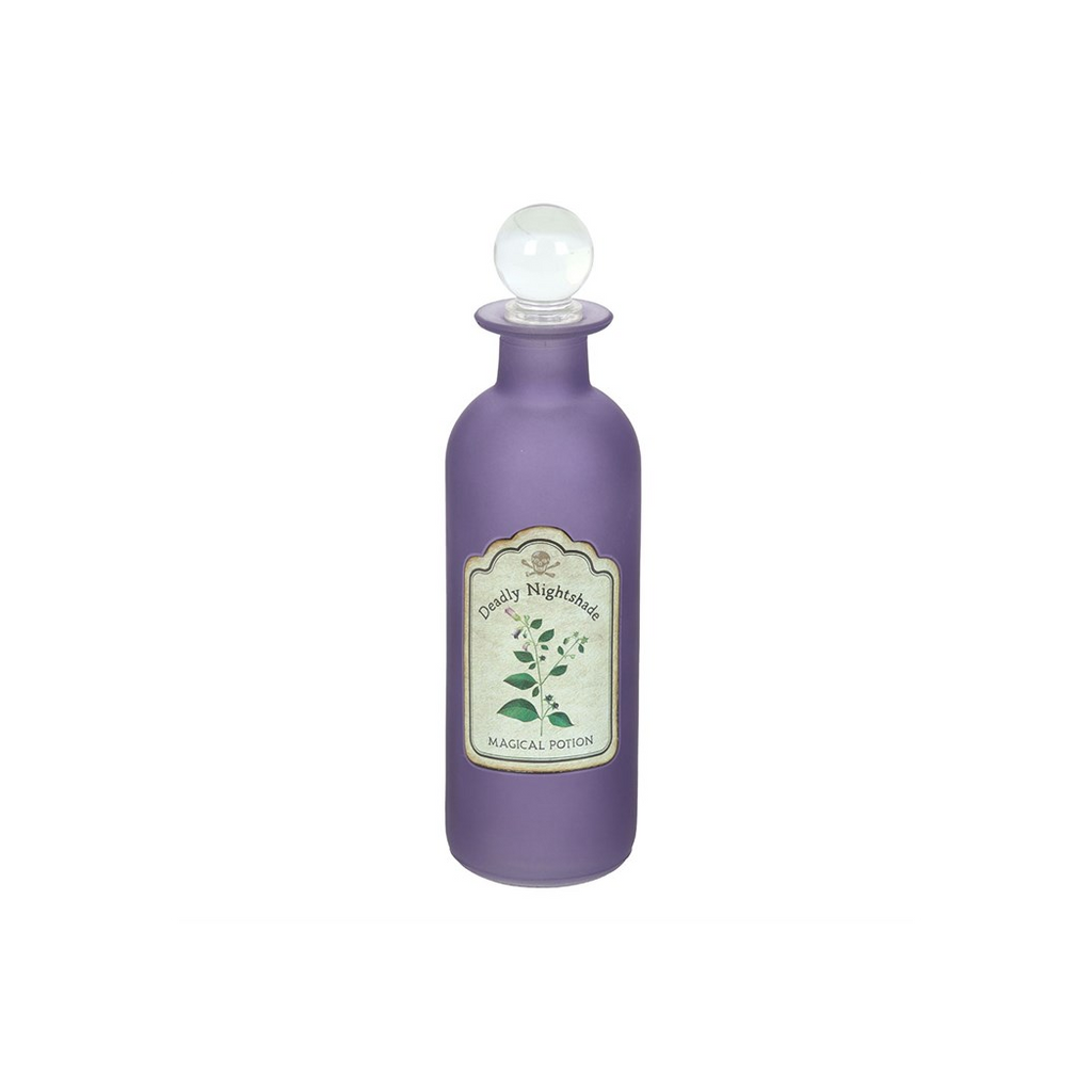 Deadly Nightshade Decorative Glass Potion Bottle