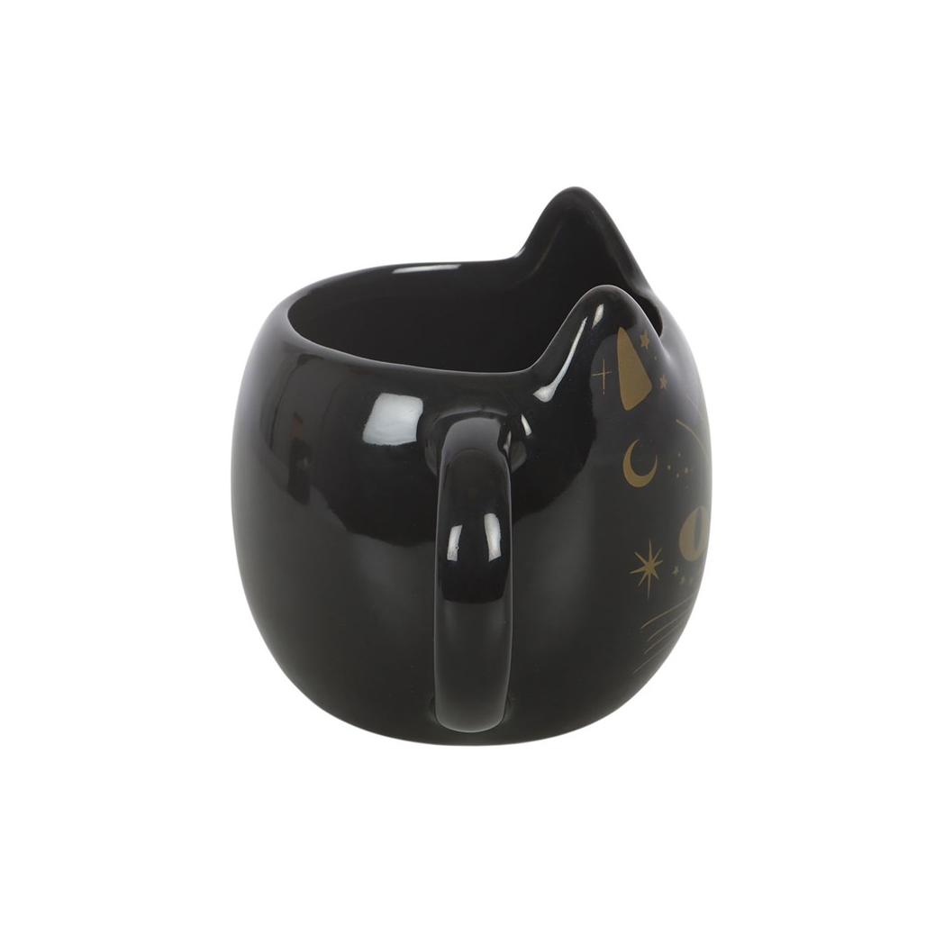 Magick Black Cat Face Mug