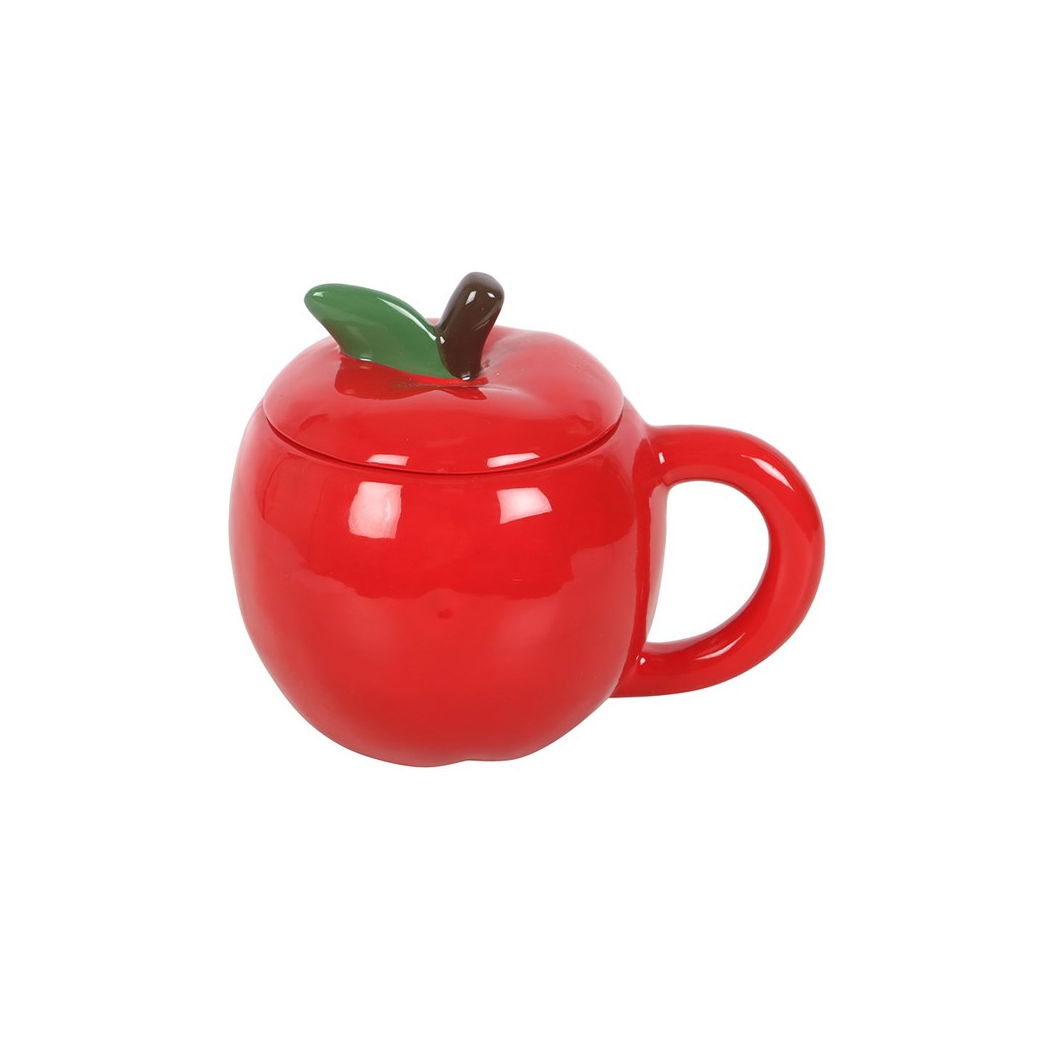 Apple Shaped Lidded Mug