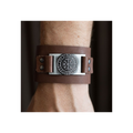 Viking Compass Leather Cuff Bracelet