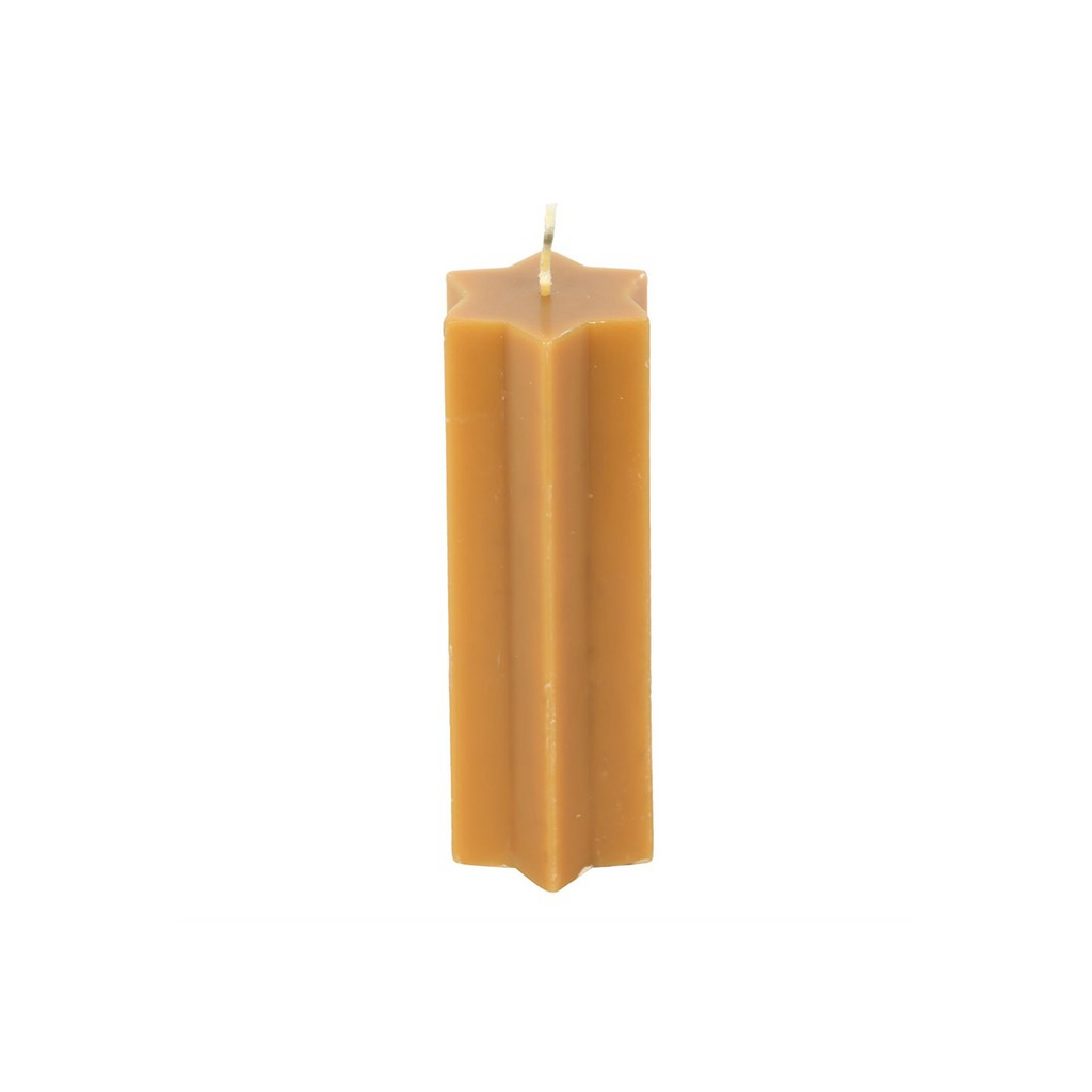 Gold Starry Night Star Shaped Taper Candle