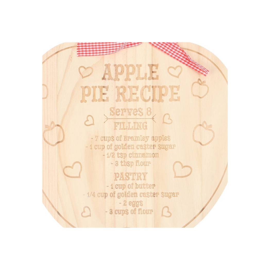 Apple Pie Recipe Serving Board