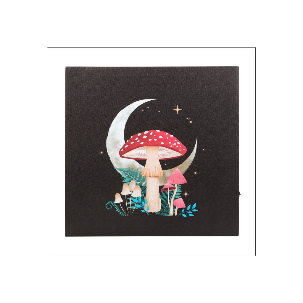 Forest Mushroom Light Up Canvas Plaque
