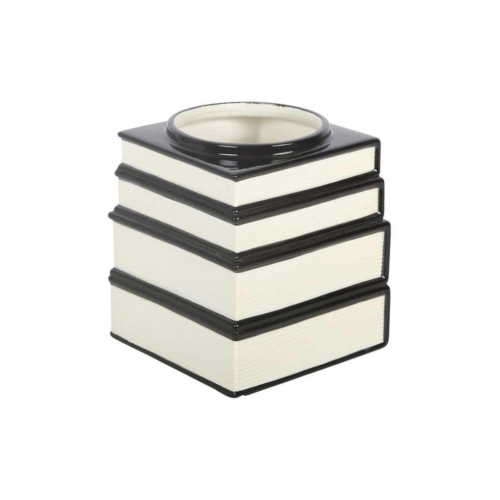 Black Cat Magick Book Stack Vase