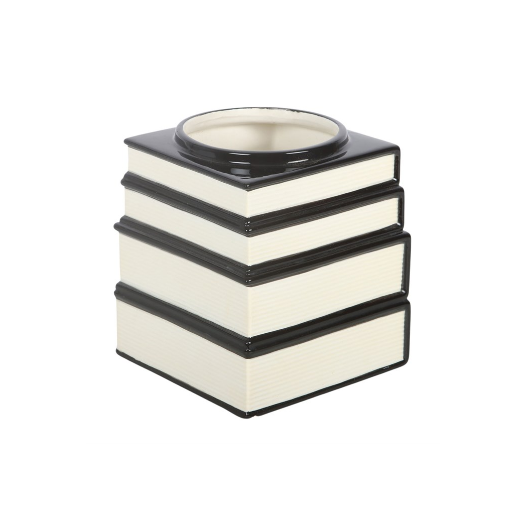 Black Cat Magick Book Stack Vase