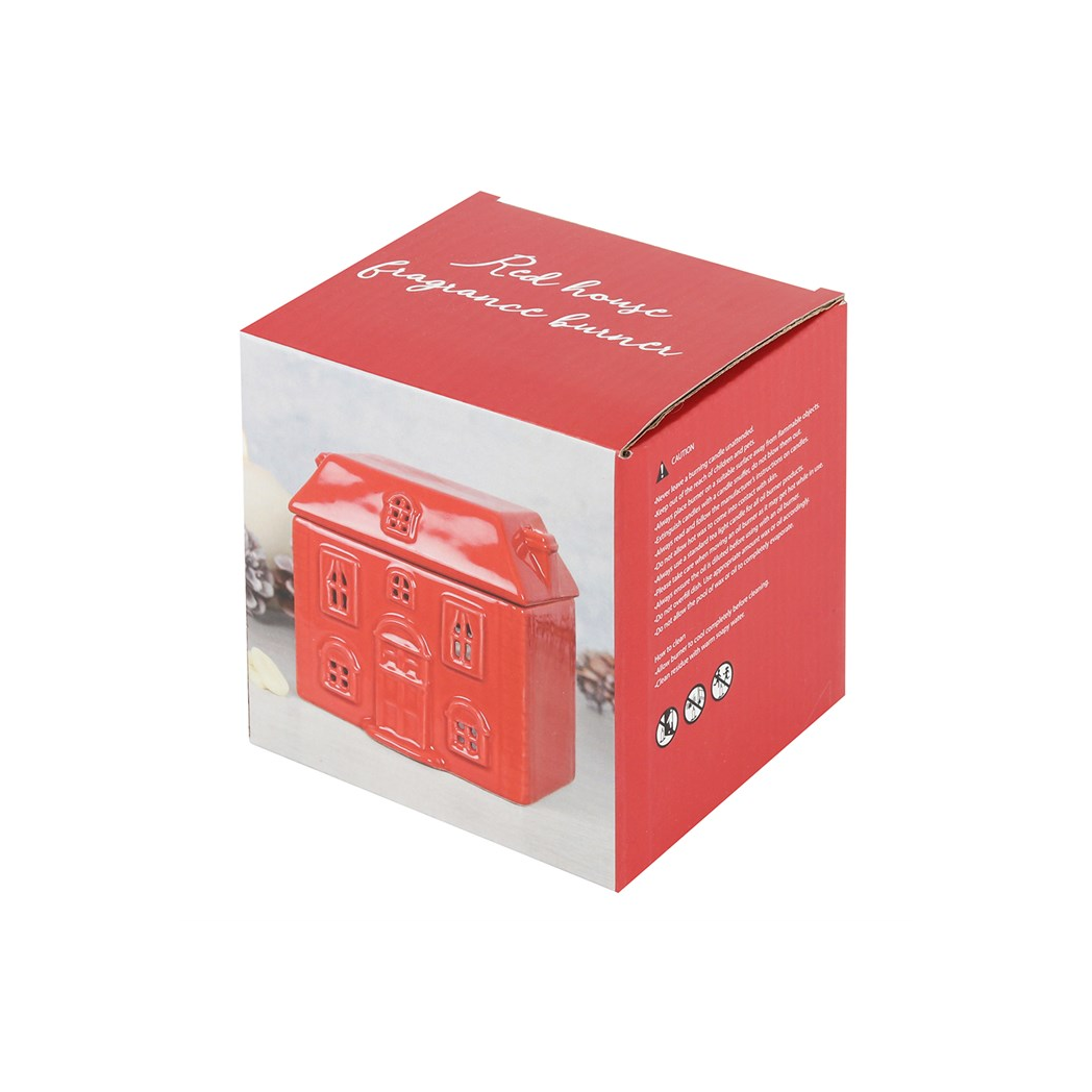 Red Ceramic House Oil Burner