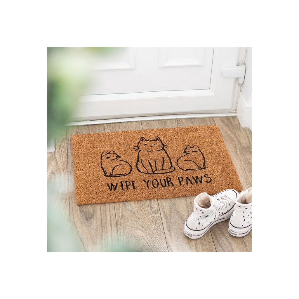 Natural Wipe Your Paws Cat Doormat