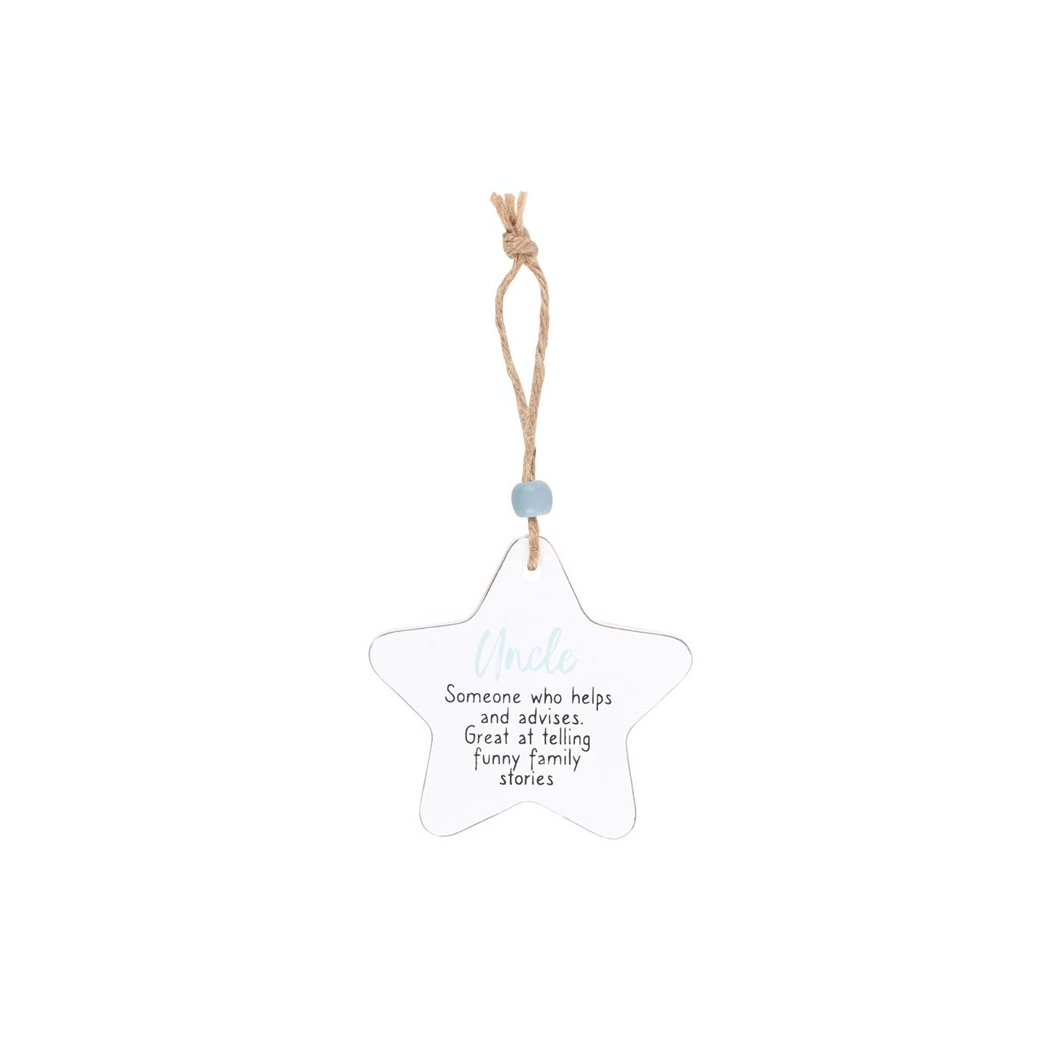 Uncle Hanging Star Sentiment Sign