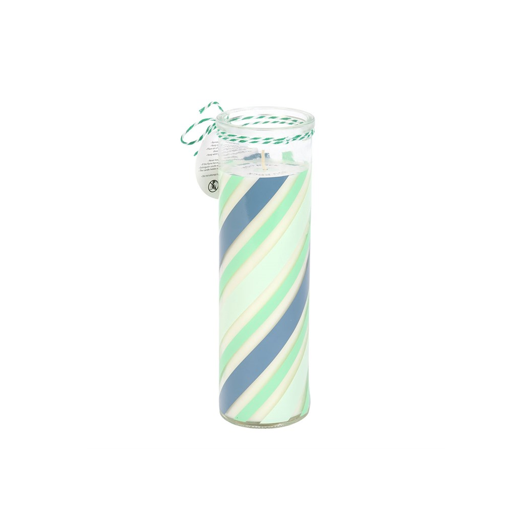 Candy Stripe Peppermint Tube Candle