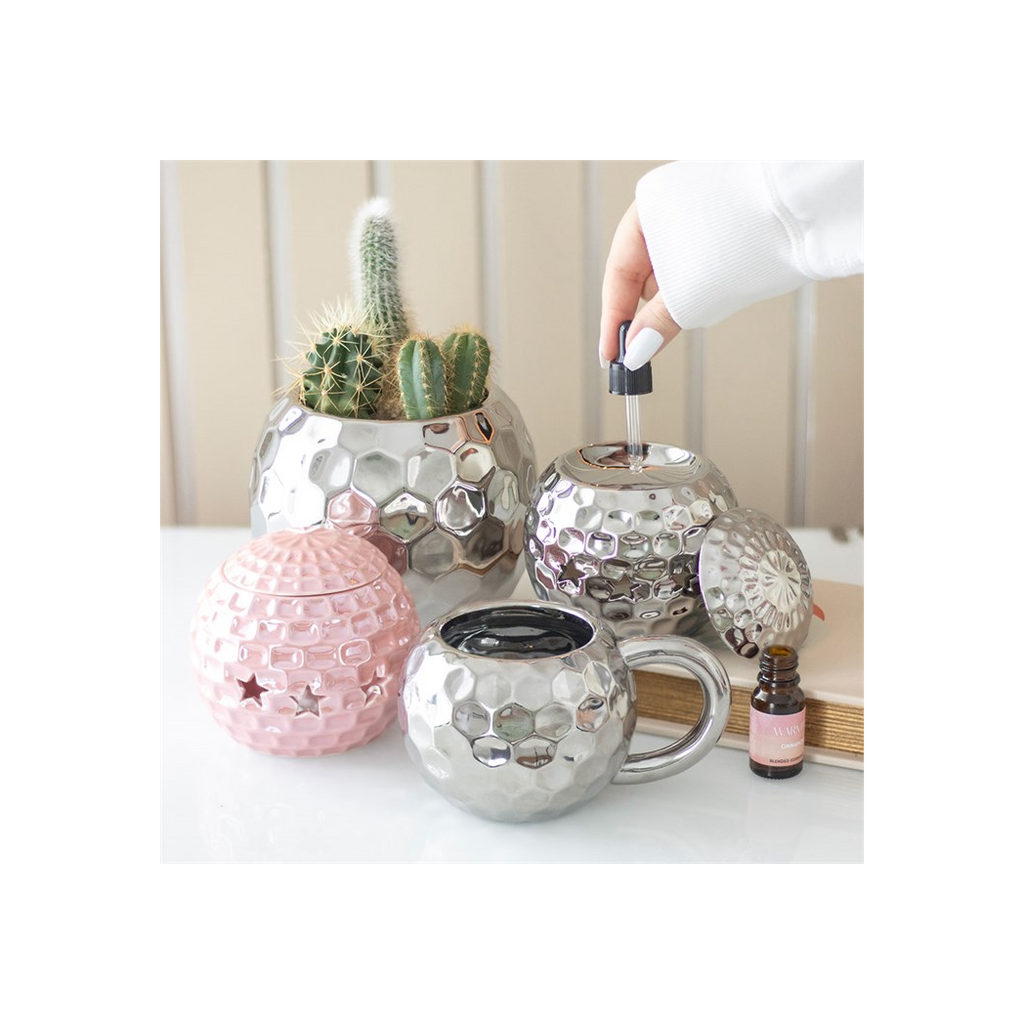 Silver Disco Ball Vase
