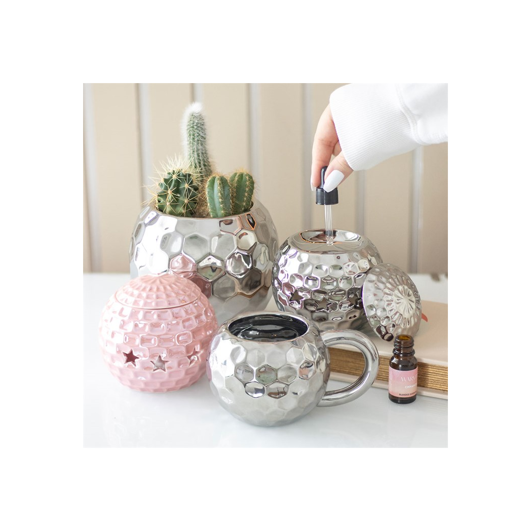 Silver Disco Ball Vase