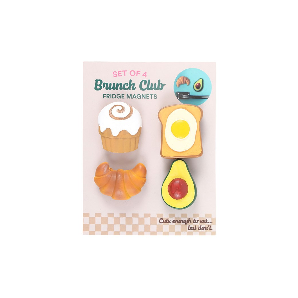 Brunch Club Fridge Magnet Set