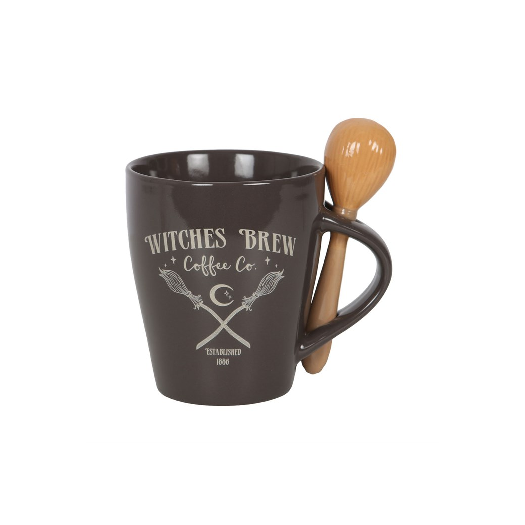 Witches Brew Coffee Co. Mug and Spoon Set