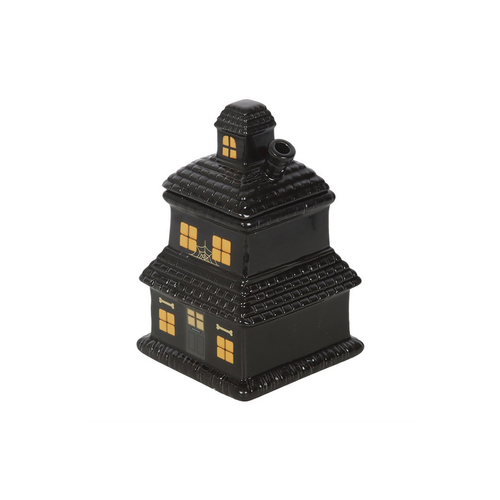 Black Haunted House Oil Burner and Wax Warmer