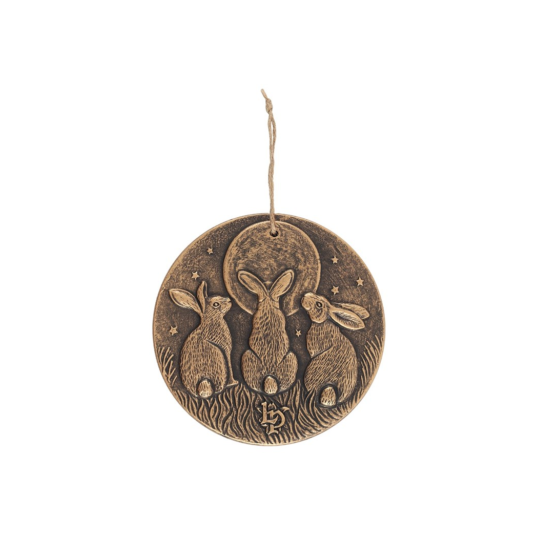 Moon Shadows Bronze Terracotta Plaque By Lisa Parker