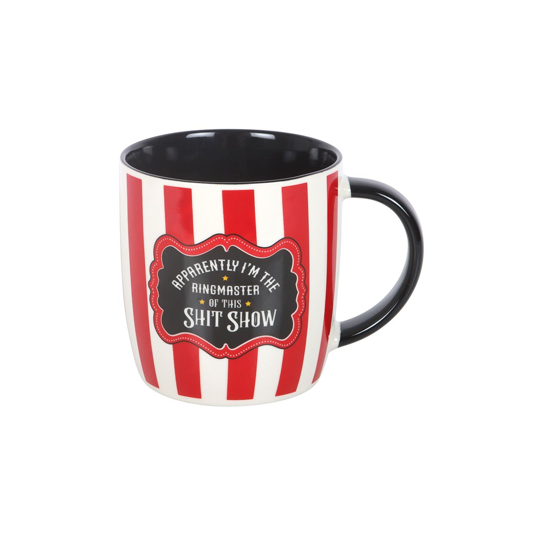 Red Striped Ringmaster Mug
