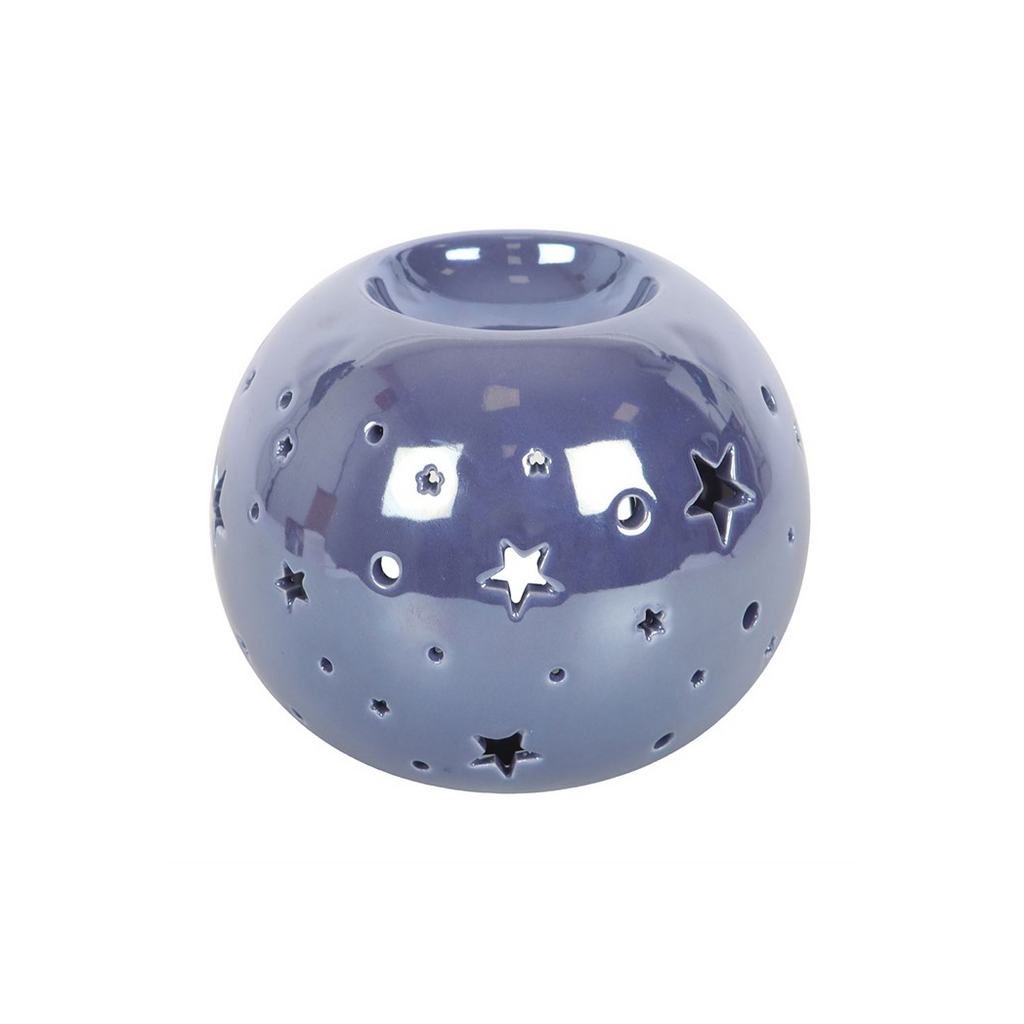 Purple Iridescent Star Oil Burner and Wax Warmer