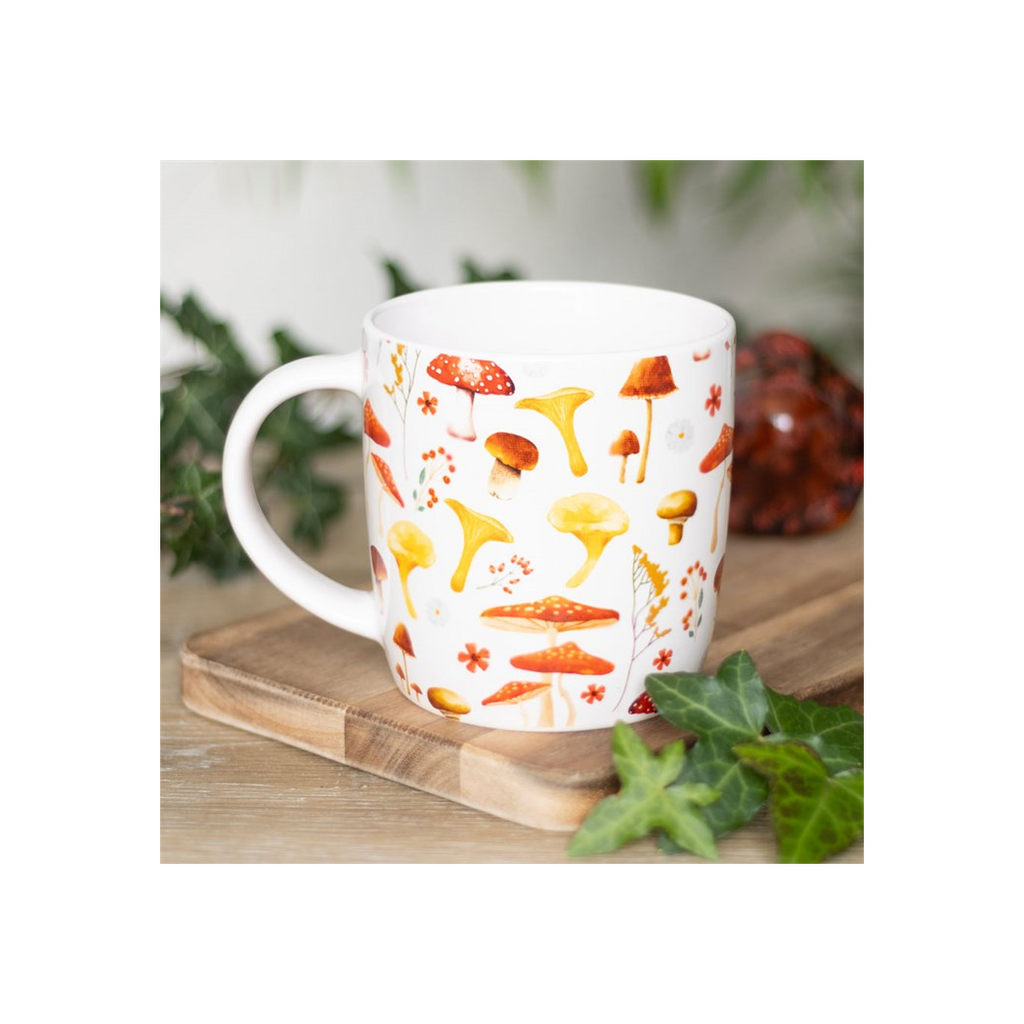 All Over Mushroom Print Mug