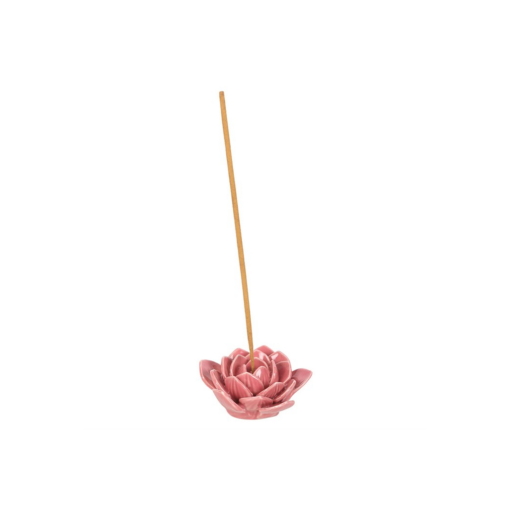 Pink Water Lily Incense Stick Holder
