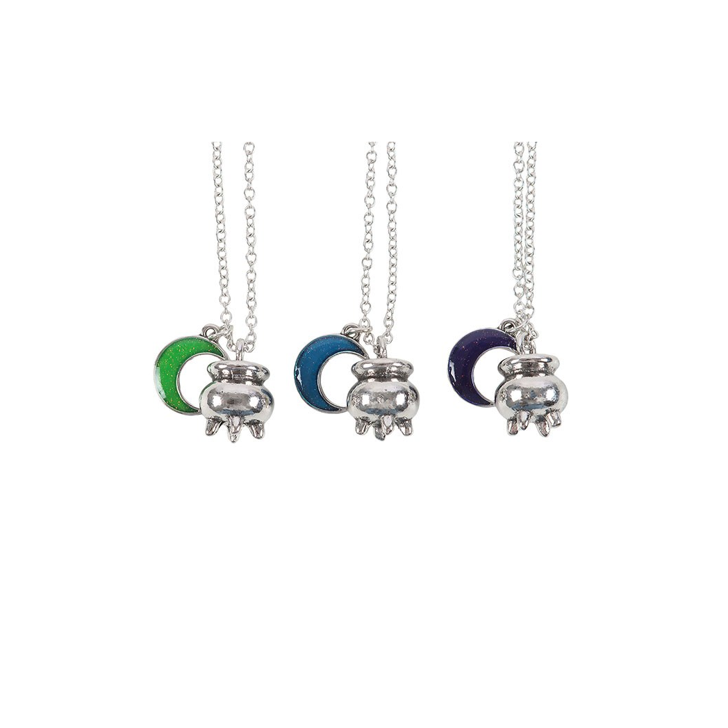 Set of 3 Coven Sisters Cauldron Charm Necklaces