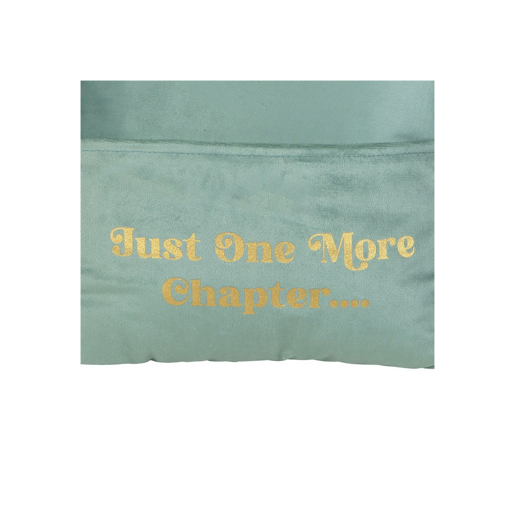 Just One More Chapter Cushion with Book Pocket
