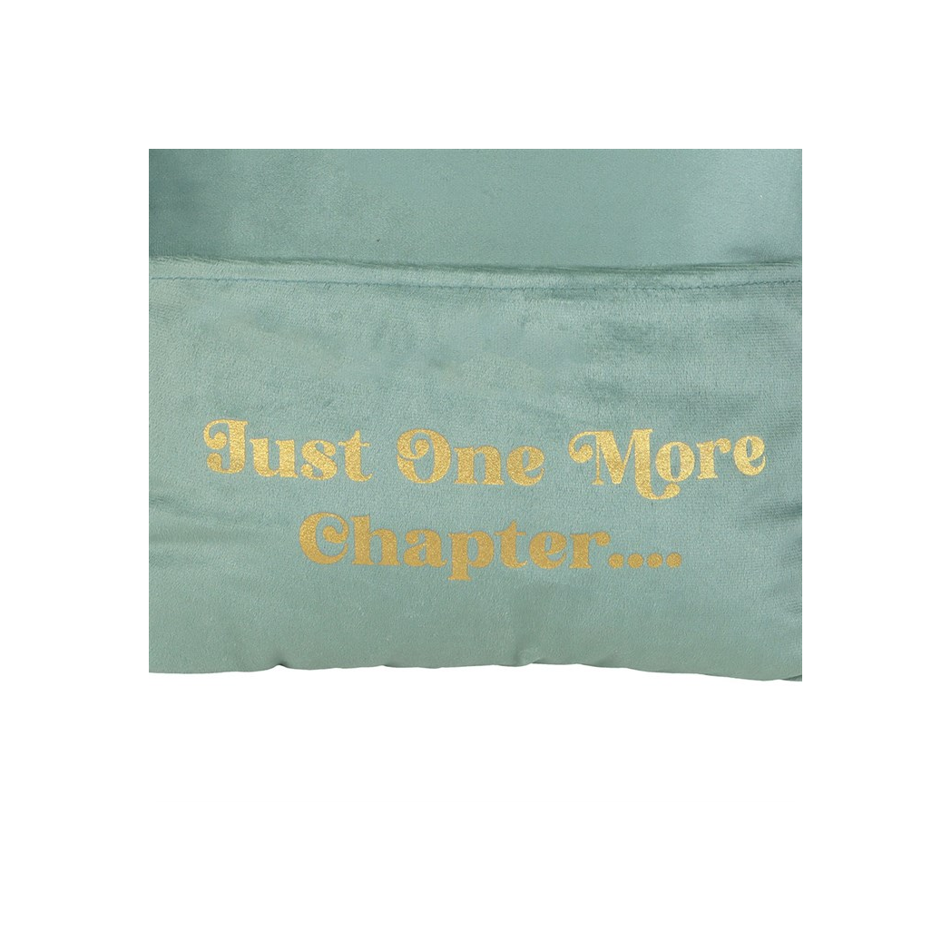 Just One More Chapter Cushion with Book Pocket