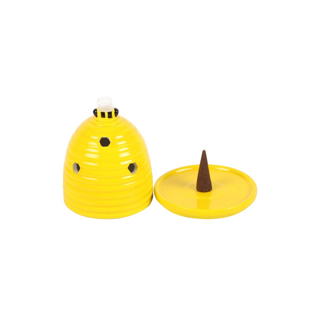 Yellow Beehive Incense Cone Holder