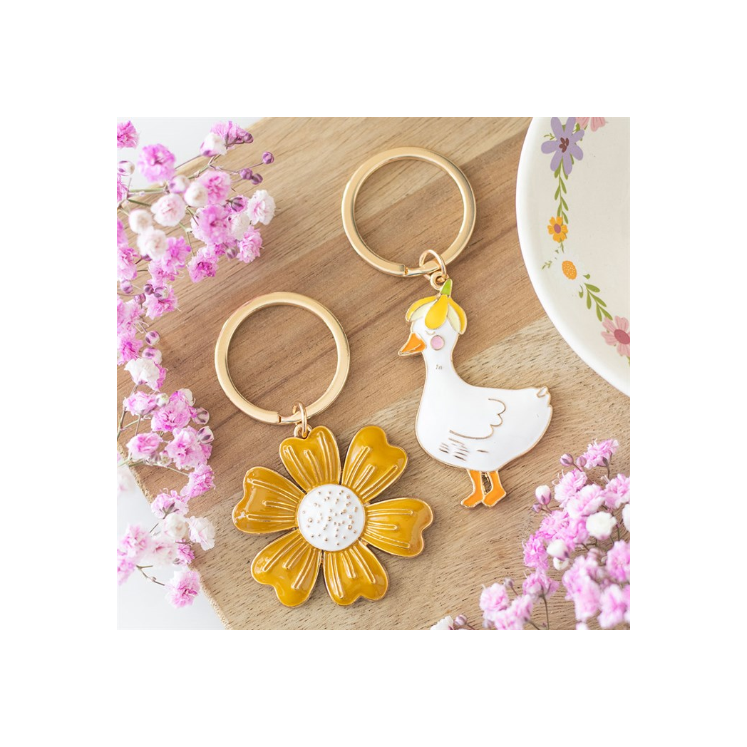 Yellow Daisy Keyring