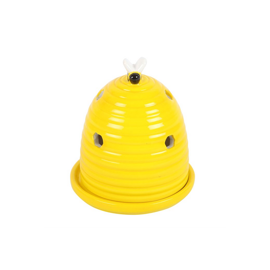 Yellow Beehive Incense Cone Holder