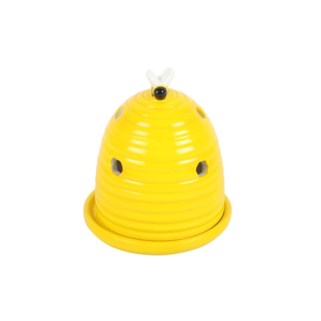 Yellow Beehive Incense Cone Holder