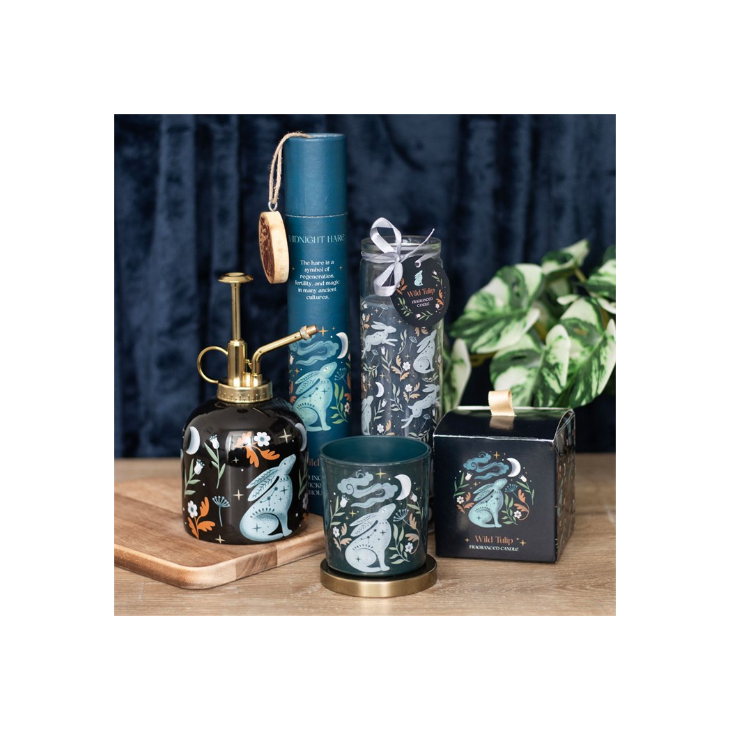Midnight Hare Wild Tulip Tube Candle