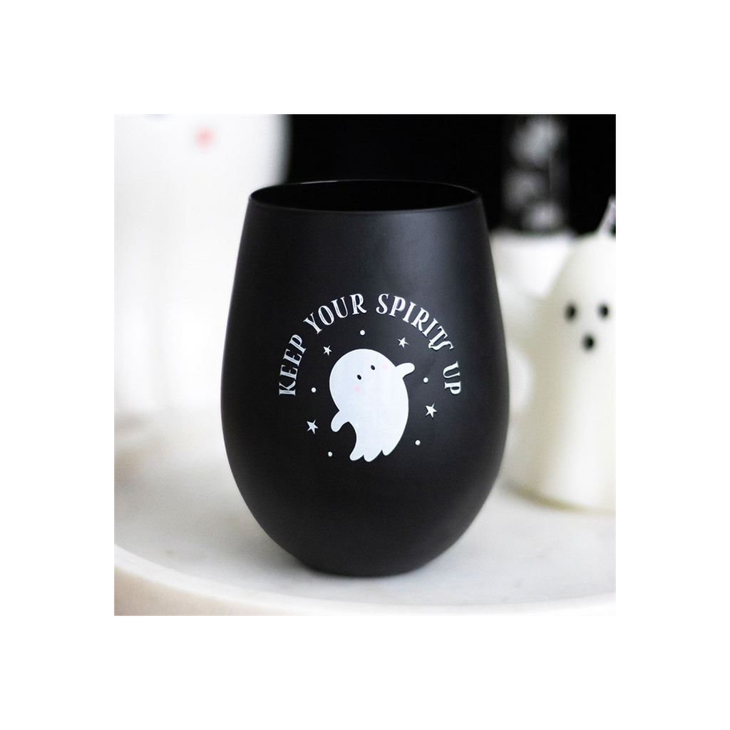 Keep Your Spirits Up Stemless Ghost Glass