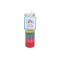 Striped Raspberry Milk Scented Tube Candle