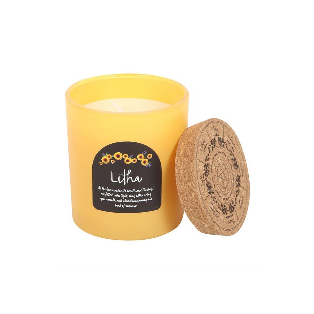 Litha Wildflower Wheel of the Year Candle