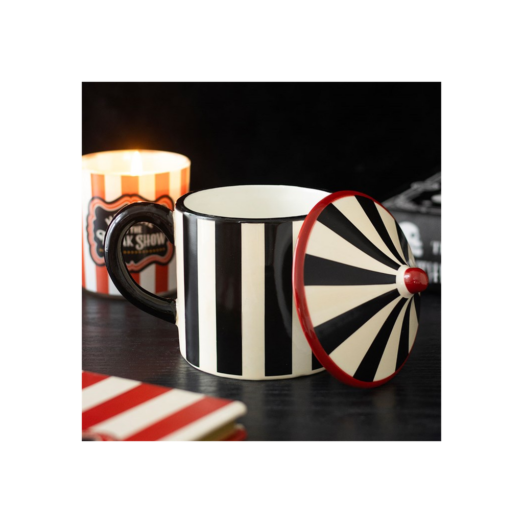 Black Striped Circus Tent Mug
