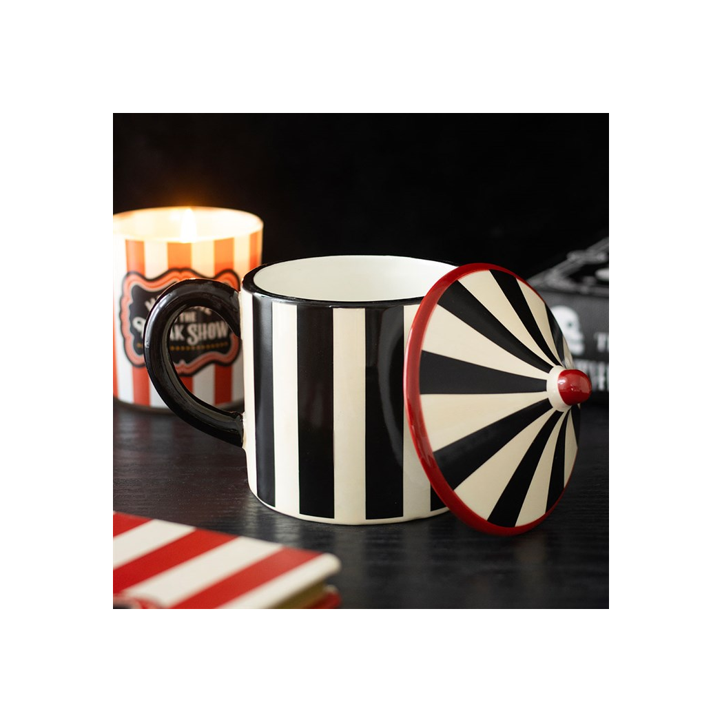 Black Striped Circus Tent Mug