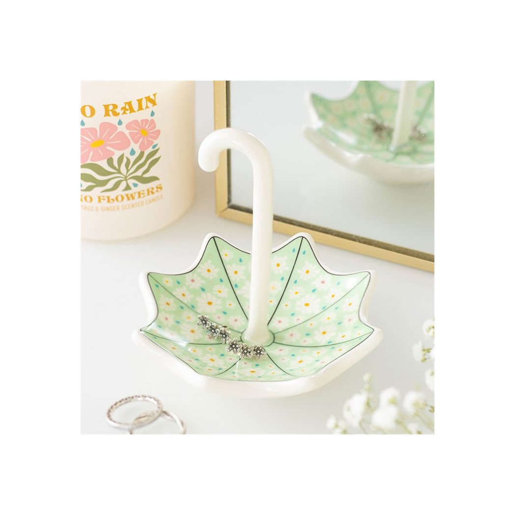 Floral Umbrella Trinket Dish