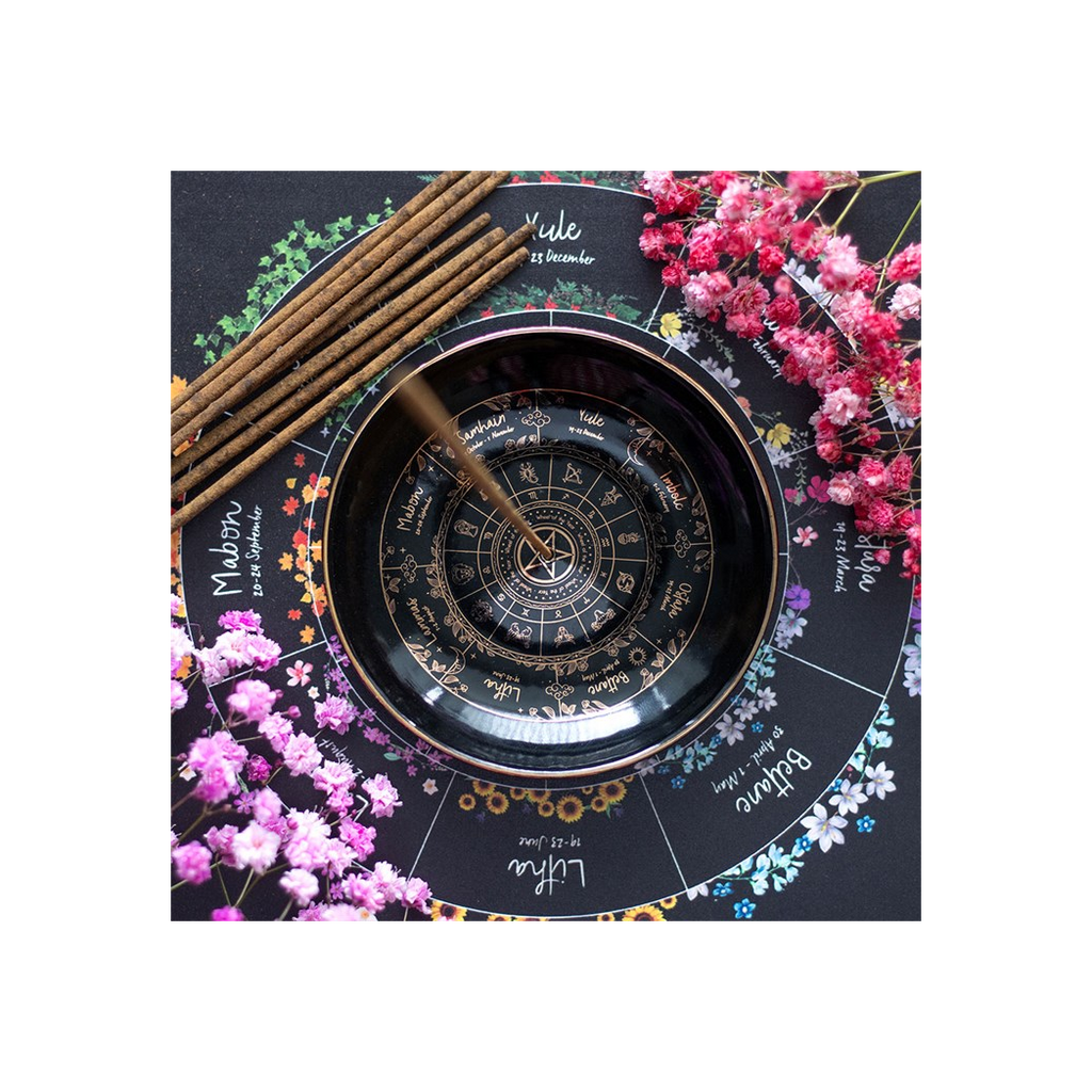 Wheel of the Year Incense Holder
