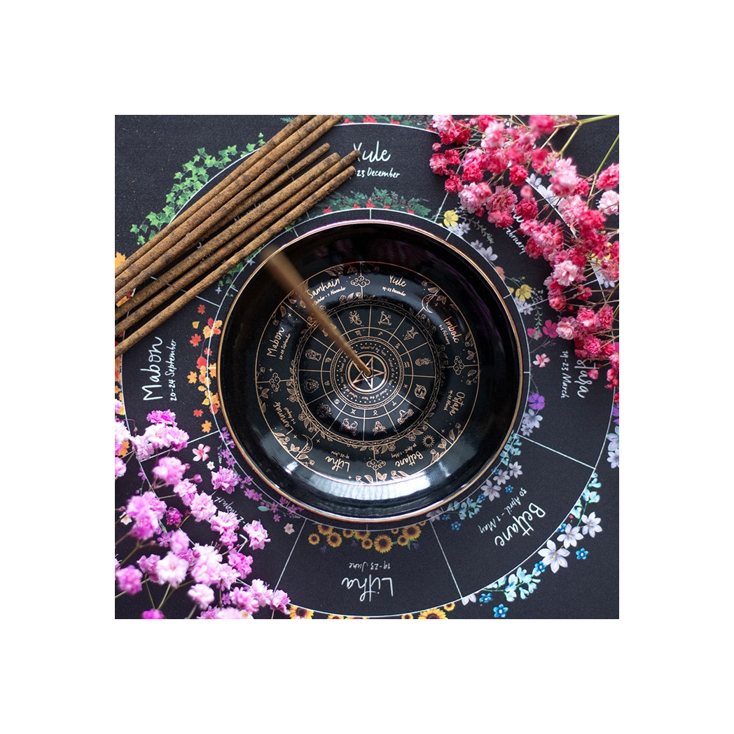 Wheel of the Year Incense Holder