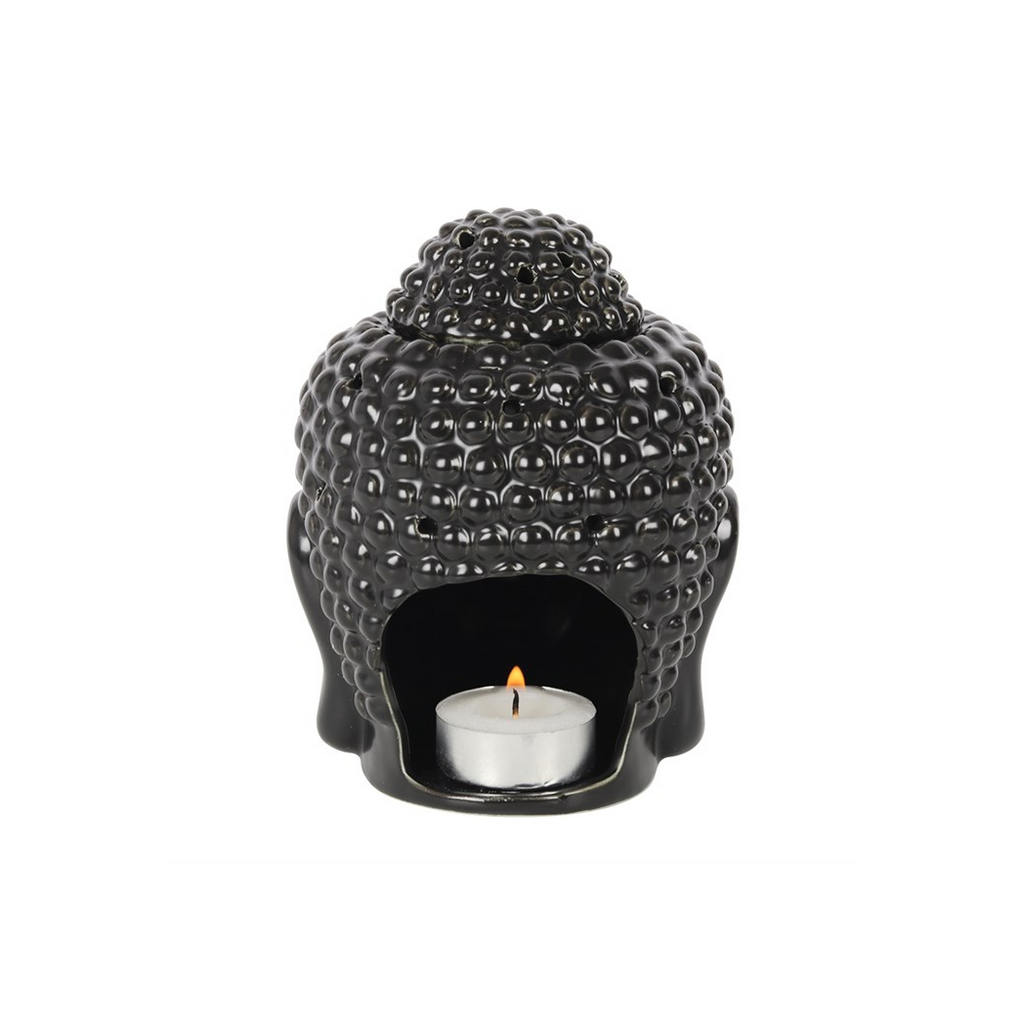 Black Buddha Head Oil Burner