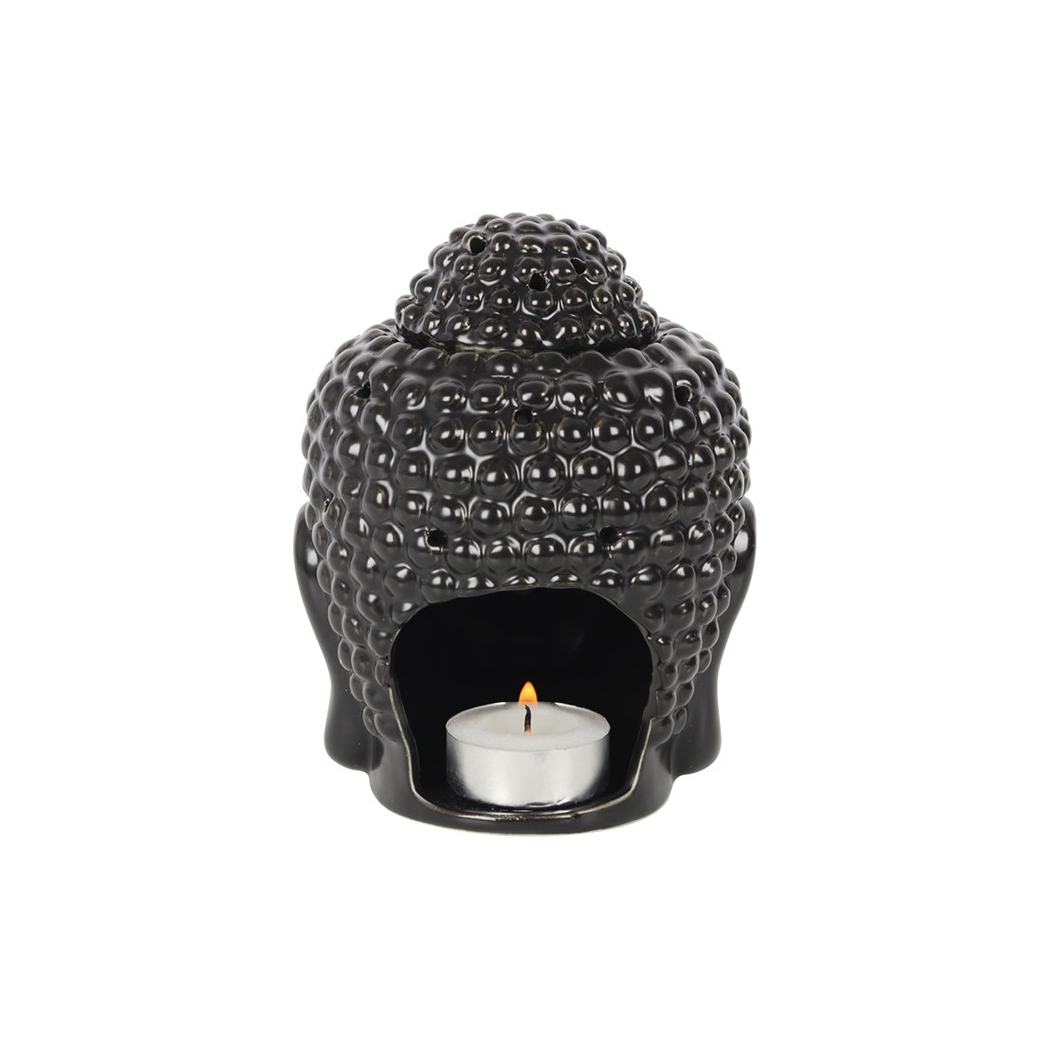 Black Buddha Head Oil Burner