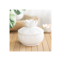 White Lotus Flower Trinket Box