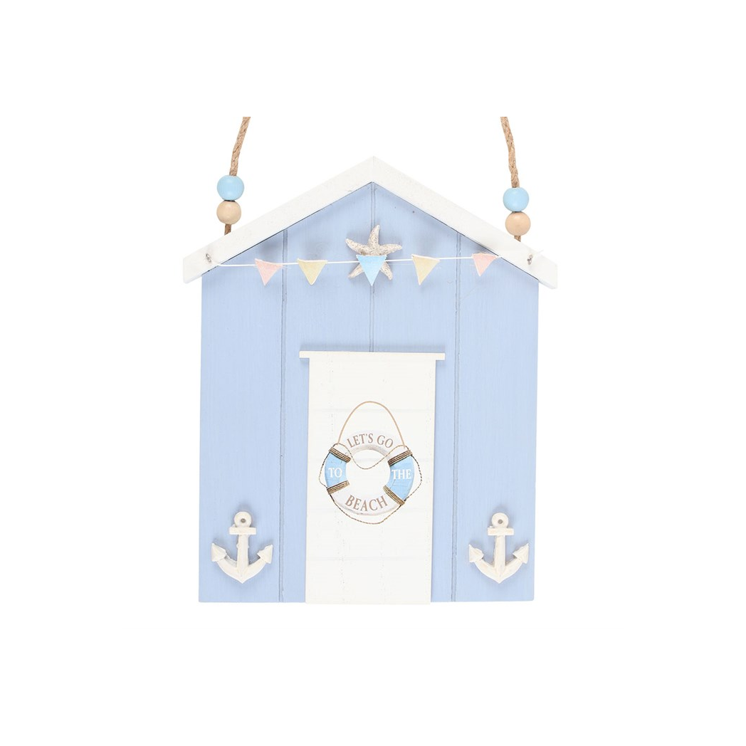 Blue Life Ring Beach Hut Hanging Decoration