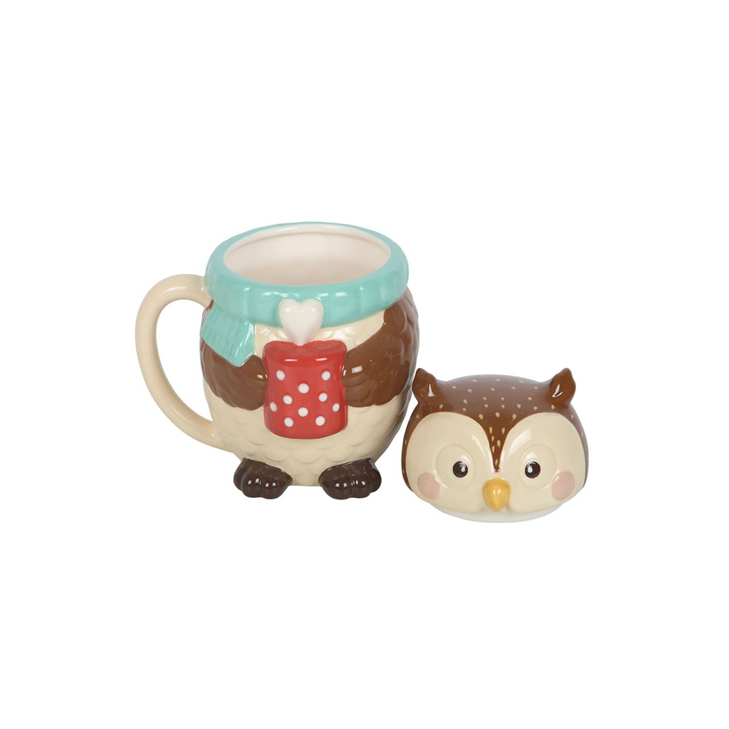 Oliver Owl Lidded Mug