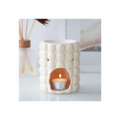 Cream Speckle Bubble Oil Burner and Wax Warmer